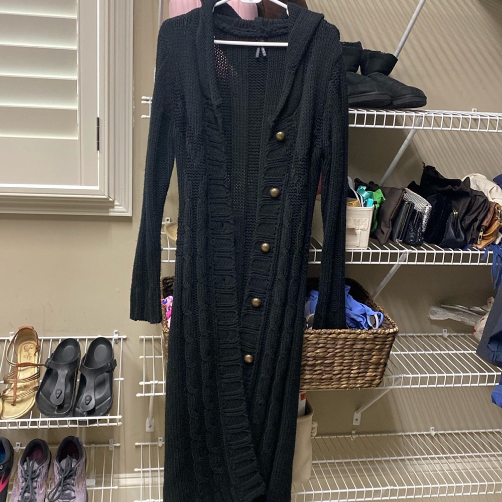 Lapis Long Black Sweater large